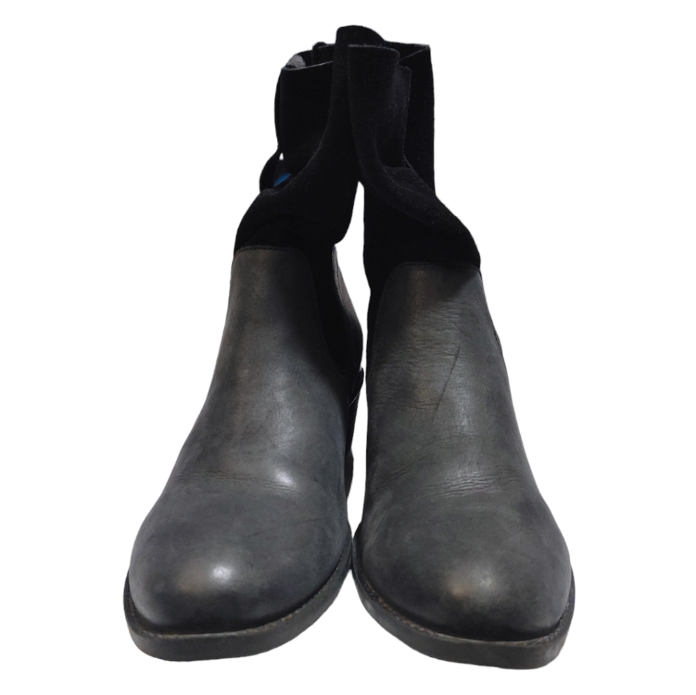 Umberto Raffini Kiki Black Leather Elastic Stretch Ankle Boots Women's Size 40 8 - Picture 5 of 9